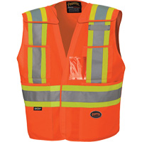 6930 Veste de s&eacute;curit&eacute; d&eacute;tachable &agrave; &eacute;paules tombantes, Orange haute visibilit&eacute;, Grand/T-Grand, Polyester Kelford