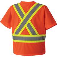 5994 High-Visibility Safety T-Shirt, Polyester, 2X-Large, High Visibility Orange Kelford