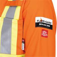 5555 High Visibility FR Rated & Arc Rated Safety Coveralls, Size 36, High Visibility Orange, 11 cal/cm² Kelford