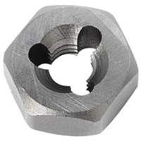 Hexagon Rethreading Bolt Die, 19/32" Dia., 1/4"-28 Thread, Chromium Steel Kelford