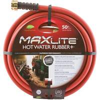 Hot Water Hose, Rubber, 5/8" dia. x 50' L Kelford