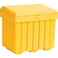 Economy Salt Sand Storage Container, 32" x 23" x 27-1/2", 10 cu. Ft., Yellow NJ451 | Kelford