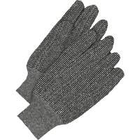 Classic Jersey Gloves, One Size, Salt & Pepper, Unlined, Knit Wrist NJC229 | Kelford