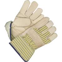 Gants d'ajusteur classiques avec paume renforc&eacute;e, Taille unique, Paume en Cuir fleur de vache, Doublure en Peluche d'acrylique Kelford