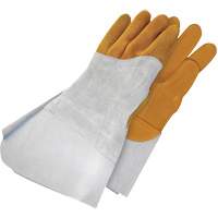 Gants de soudage &agrave; l'arc TIG en cuir de daim retourn&eacute; Gander Brand, Cuir fleur de daim, Taille 10 Kelford