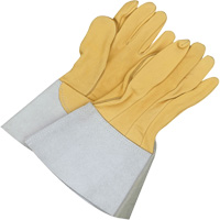 Gants de soudage &agrave; l'arc TIG en cuir de daim retourn&eacute; Gander Brand, Cuir fleur de daim, Taille 10 Kelford