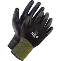 X-Site Coated Gloves, 7, Polyurethane Coating, Nylon Shell Kelford