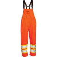 Journeyman&reg; 300D Bib Pants, Polyester, Large, High Visibility Orange Kelford