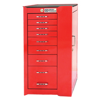 PRO+ Series Roller Cabinet, 8 Drawers, 19" W x 19" D x 36-1/2" H, Red NJH108 | Kelford