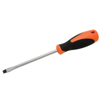 Slotted Screwdriver, 5/16" Tip, Round, 10-5/8" L, Cushion Grip Handle Kelford