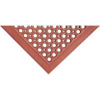 Competitor Series Mats, Slotted, 3' x 5' x 7/8", Orange, Natural Rubber Kelford