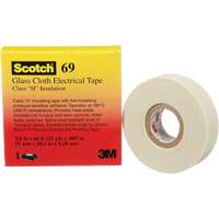 Ruban en tissu de verre Scotch, 19 mm (3/4") la x 20 m (66') lo, 7 mils, Blanc Kelford