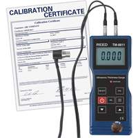 Thickness Gauge with ISO Certificate, Digital Display, Ultrasound, 0.05" to 7.9" (1.5 mm to 200 mm) Range NJW234 | Kelford