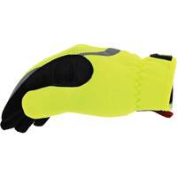 FastFit&reg; High-Visibility Work Gloves, Synthetic Palm, Size Medium/9 Kelford