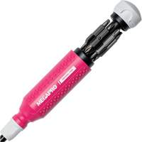 Original Pink 15-in-1 Multi-Bit Screwdriver, 8-37/50" L, Textured Handle Kelford