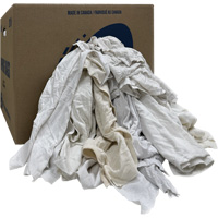 Boîte de chiffons d'essuyage, Ganzie, Blanc, 20 lb Kelford
