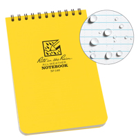 Pocket Top-Spiral Notebook, Soft Cover, Yellow, 100 Pages, 4" W x 6" L Kelford