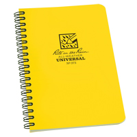 Side-Spiral Notebook, Soft Cover, Yellow, 64 Pages, 4-5/8" W x 7" L Kelford