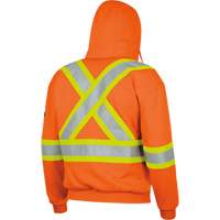 338SF Flame-Resistant Zip Style Hoodie, Men's, X-Large, High Visibility Orange, 22 cal/cm² Kelford