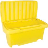 Heavy-Duty Outdoor Salt and Sand Storage Container, 24" x 48" x 24", 10 cu. Ft., Yellow NM947 | Kelford