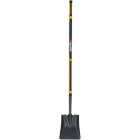Pro Square Point Shovel, Fibreglass, Tempered Steel Blade, Straight Handle, 48" Long Kelford