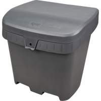 Salt & Sand Storage Bins, With Hasp, 21" x 27" x 26", 4.24 cu. ft., Grey Kelford