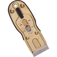 Grattoirs &agrave; lame de rasoir ergonomique, Lame Acier au carbone, Largeur 1-1/2", Manche Caoutchouc Kelford