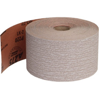 Rouleau de papier abrasif PSA sans chargement, Oxyde d'aluminium, 2-3/4" la x 135' lo, Grain 220 Kelford