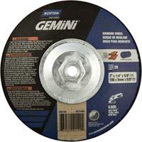 Gemini&reg; Saucer Wheel, 7" x 1/4", 5/8"-11 Arbor, Aluminum Oxide, Type 28 Kelford