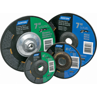 Gemini&reg; Depressed Centre Grinding Wheels, 4" x 1/4", 5/8" Arbor, Aluminum Oxide, Type 27 Kelford
