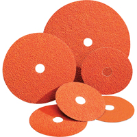 Blaze&reg; Fiber Discs, Ceramic Alumina, 24, 4-1/2" Dia x 7/8" Arbor Kelford