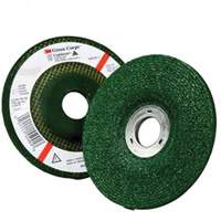 Green Corps Depressed Centre Wheel, 4-1/2" x 1/4", 7/8" Arbor, Aluminum Oxide, Type 27 Kelford