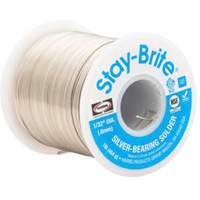 Stay-Brite&reg; Solders, Lead-Free, 96% Tin 4% Silver, Solid Core, 0.09375" Dia. Kelford