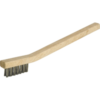 Small Cleaning Industrial-Duty Scratch Brush, Stainless Steel, 3 x 7 Wire Rows, 7-3/4" Long NT615 | Kelford