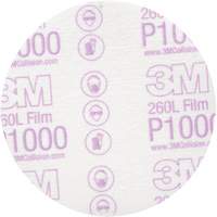 Disque de finition en pellicule Hookit, dia 5", Grain P1000, Oxyde d'aluminium Kelford