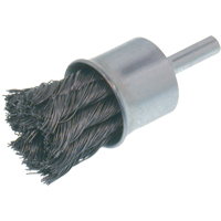 Economy Knot Wire End Brush, 3/4" Dia., 0.014 Wire Dia., 1/4" Shank NU109 | Kelford