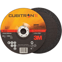 Cubitron II Depressed Centre Grinding Wheels, 4" x 1/4", 3/8" Arbor, Type 27 Kelford