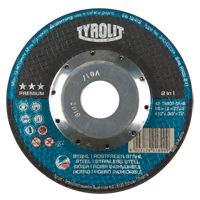 Meule &agrave; tronçonner profonde de premi&egrave;re qualit&eacute; Thincut, 7" x 1/16", Arbre de 7/8", Type 27, Oxyde d'aluminium, 8600 Tr/min Kelford