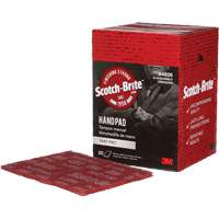 Tampons manuels Scotch-Brite 7447, Oxyde d'aluminium, 9" x 6", Grain Tr&egrave;s fin Kelford