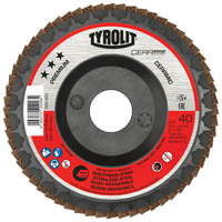 Cerabond Flap Disc, 5" x 7/8", Type 27, 40 Grit, Ceramic Kelford