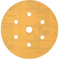 Disque de ponçage antipoussi&egrave;re Hookit, dia 6", Grain P180, Oxyde d'aluminium, Poids C Kelford