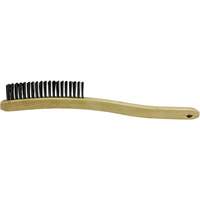 Scratch Brush, Stainless Steel, 3 x 19 Wire Rows, 13-11/16" Long Kelford