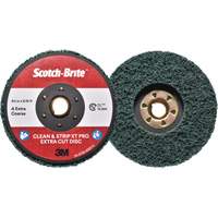 Scotch-Brite Clean & Strip XT Pro Extra Cut Disc, 4-1/2" Dia., Extra Coarse Grit, Aluminum Oxide Kelford