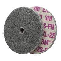 Scotch-Brite EXL Unitized Wheel, 6" x 1/4", 1/4" Arbor, Fine Grit, Aluminum Oxide/Ceramic/Zirconium Kelford