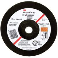 Green Corps Depressed Centre Wheel, 7" x 1/8", 7/8" Arbor, Ceramic, Type 27 Kelford
