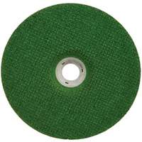 Green Corps Depressed Centre Wheel, 7" x 1/8", 7/8" Arbor, Ceramic, Type 27 Kelford