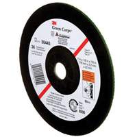 Green Corps Depressed Centre Wheel, 7" x 1/8", 7/8" Arbor, Ceramic, Type 27 Kelford