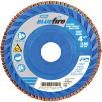 BlueFire&reg; Medium Grade Flap Disc, 4-1/2" x 7/8", Type 27, 60 Grit, Zirconia Alumina Kelford