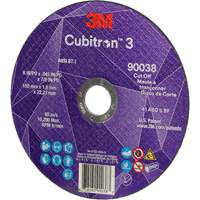 Cubitron 3 Cut-Off Wheel, 6" x 0.045", Type T27, Ceramic, 10200 RPM Kelford
