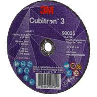 Cubitron 3 Cut-Off Wheel, 4" x 1/8", 3/8" Arbor, Type T1, Ceramic, 21000 RPM Kelford
